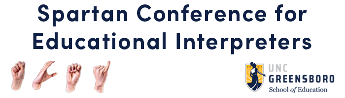 Spartan Conference for Educational Interpreters horizontal logo