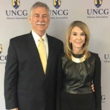 Drs. Rick and Paula Short photo at a UNCG alumni event