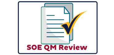 Canvas Course Card for SOE QM Review course