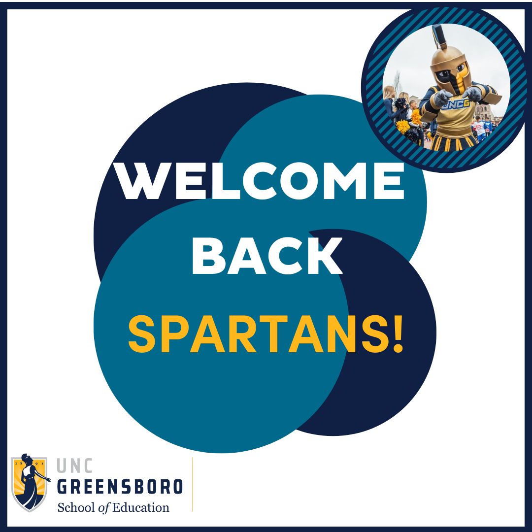 Welcome back graphic with Spiro and the SOE logo