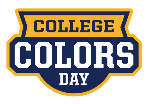 College Colors Day logo in blue and gold