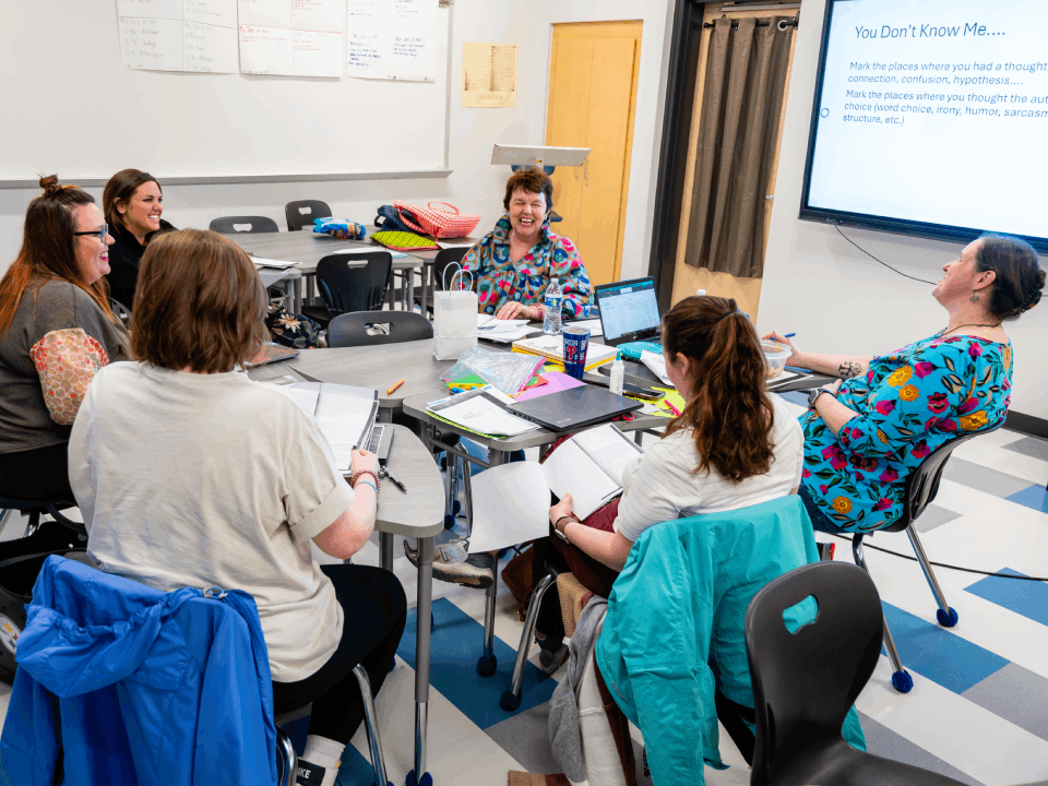 SOE faculty members lead a microcourse with Asheboro City Schools teachers