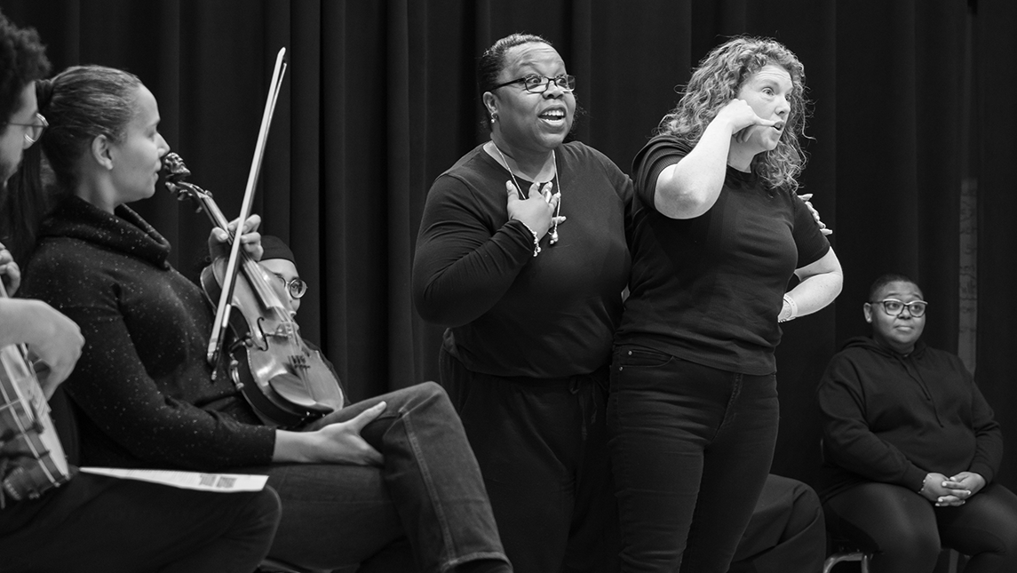 Members of the Princeville theater troupe perform