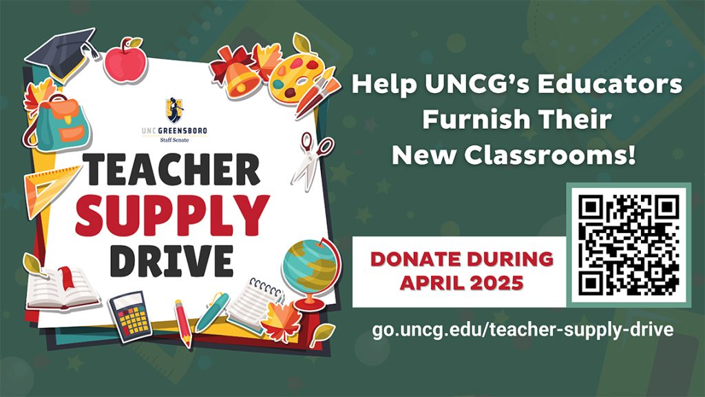 Teacher supply drive graphic